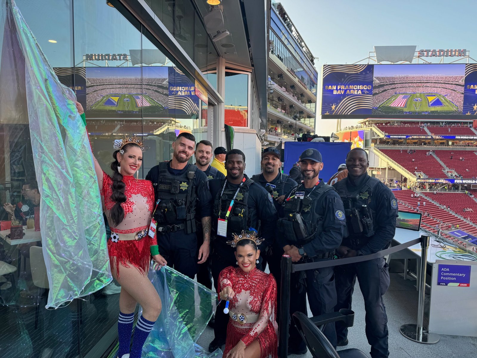 Elevate dancers with sheriff's department event security during the 2026 World Cup in Santa Clara California