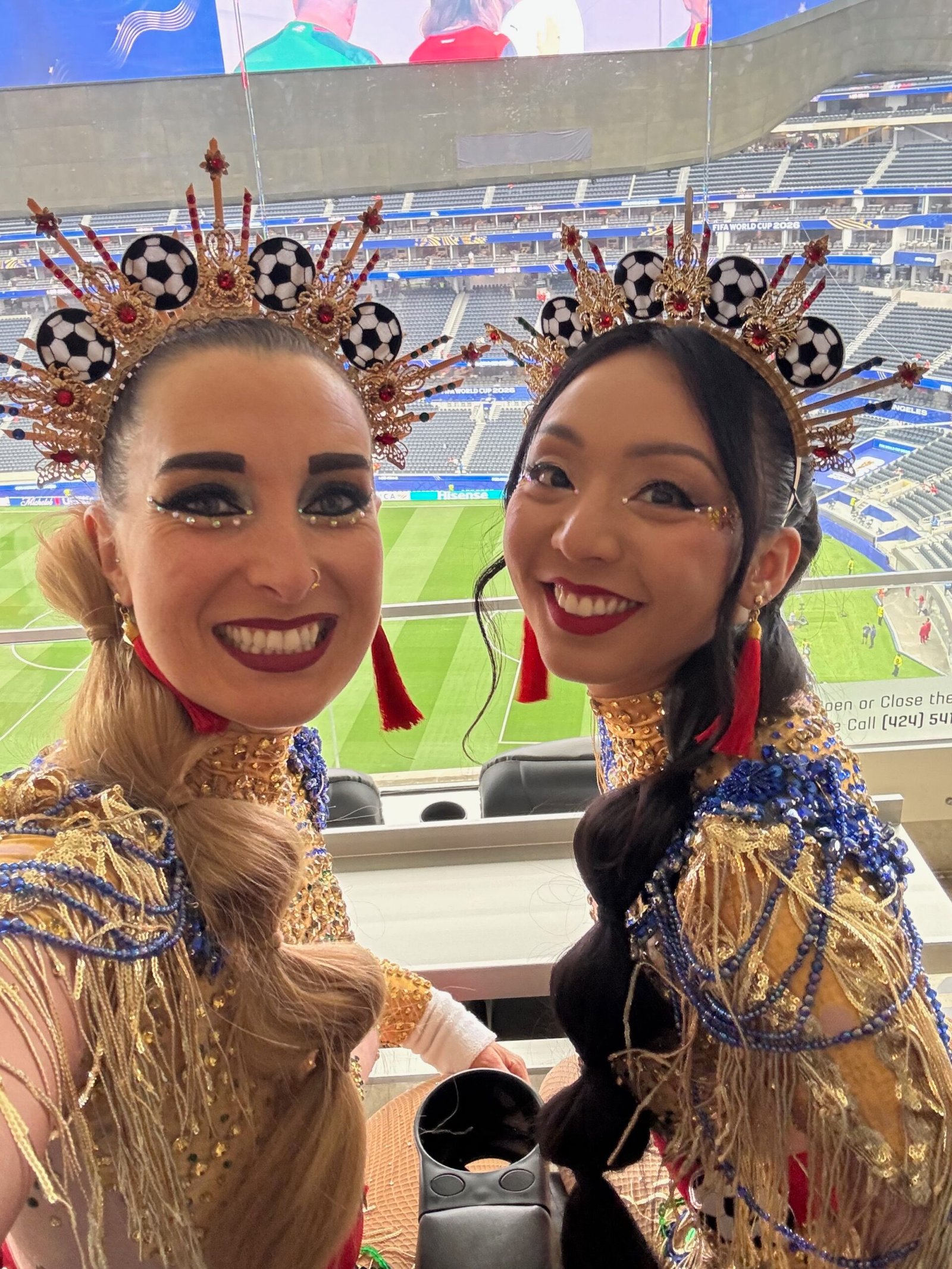 Elevate specialty dancers inside Levi's Stadium during the 2026 World Cup in Santa Clara California